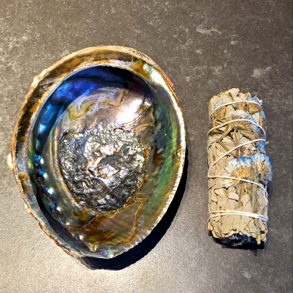 Abalone Shell & Sage Stick